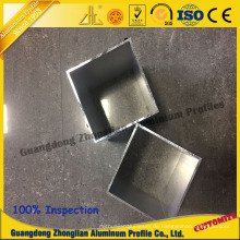 China Aluminium Manufaktur-Versorgungsmaterial auf Lager Aluminiumquadratisches Rohr